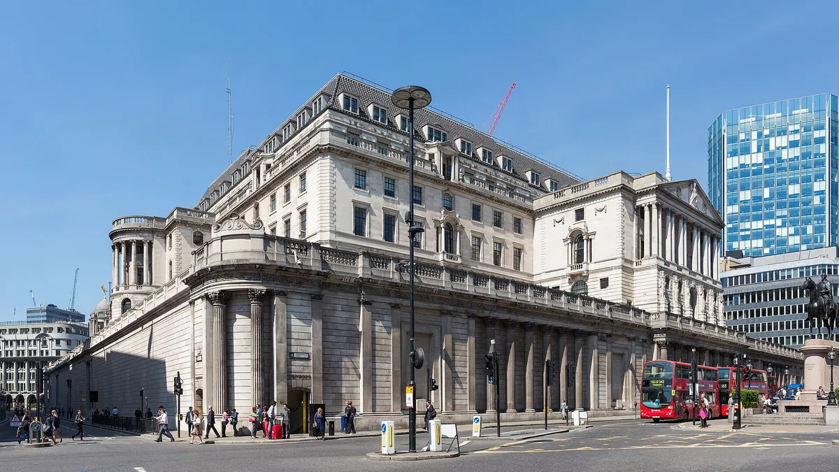 Gebäude der Bank of England in London