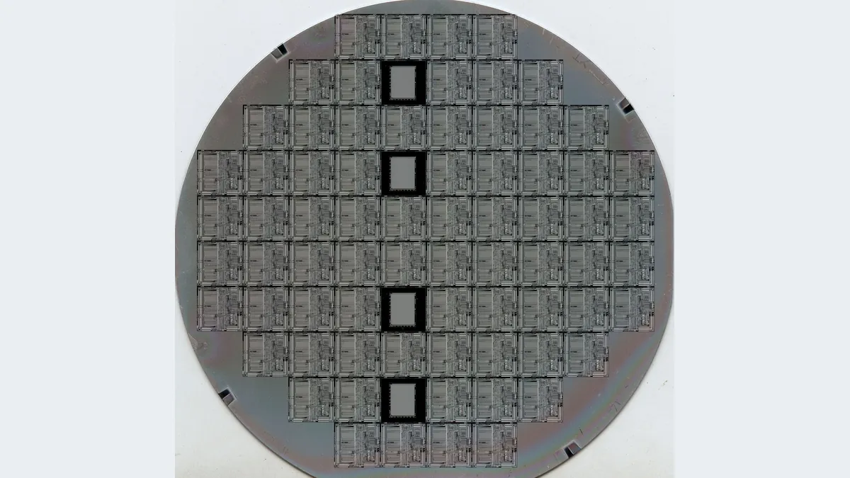 Siliziumwafer mit Chips (Symbolbild)